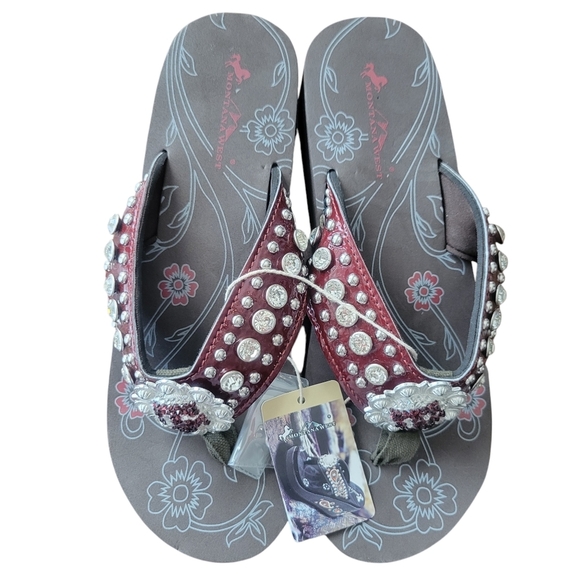 Montana West Custom Texas A&M University Bling Platform Sandals Women Size 11 - Picture 3 of 9